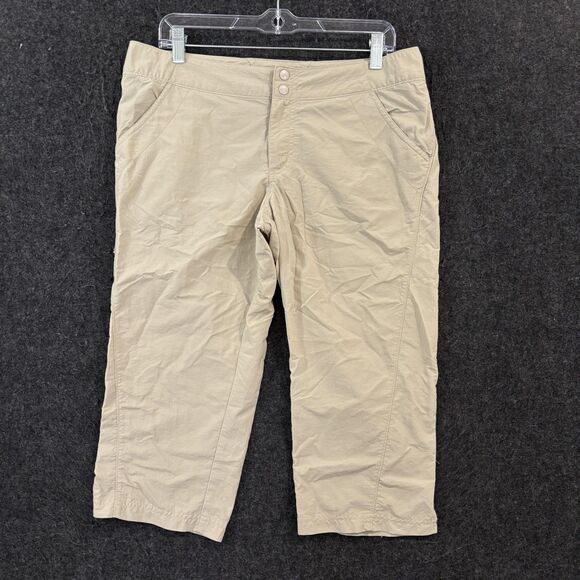 Columbia Pants - Columbia PFG Suncast Capri Pants Women's Small Khaki Hiking Travel Fishing UPF